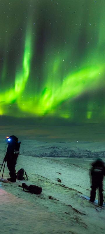 swedish lapland photographers watching aurora at abisko national park rth